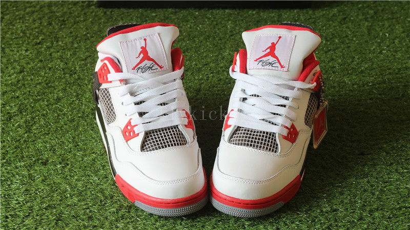 Authentic Air Jordan 4 Retro Fire Red GS